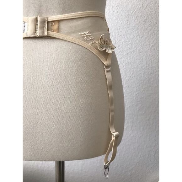 No Brand Lingerie Garter Belt Sheer Floral Embroidered - Picture 8 of 8